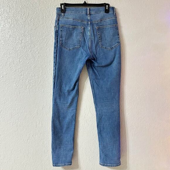 Reformation Jeans High Rise Skinny Jeans Darwin Blue Wash Women 28 - Picture 3 of 8